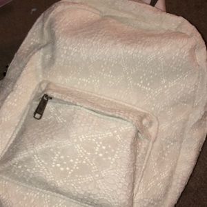 White small/ large bag pack